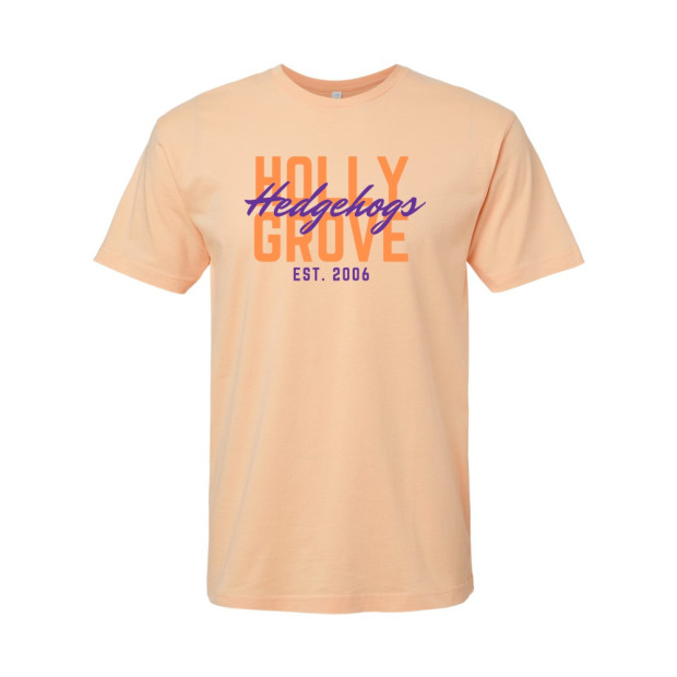 Holly Grove Elementary | Script Design | Cotton T-Shirt Holly Grove Elementary | Script Design | Cotton T-Shirt