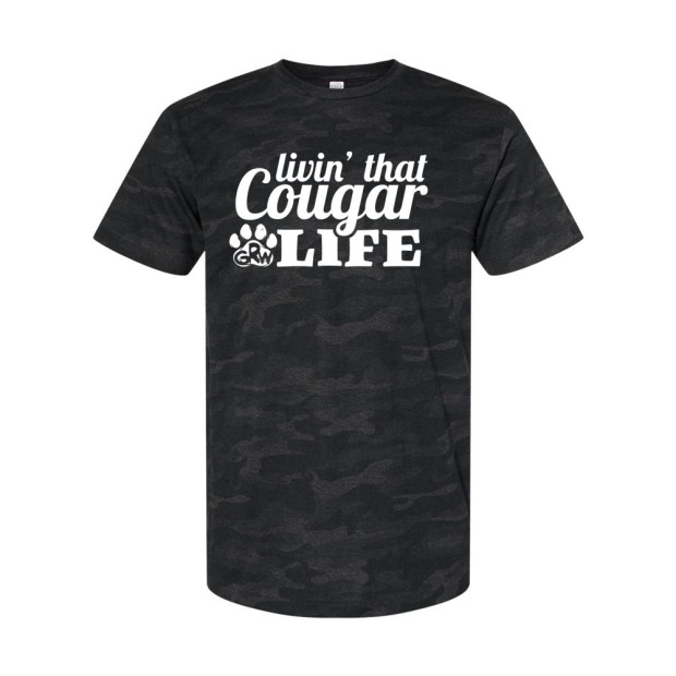 GR Whitfield | Cougar Life | Cotton Tee | Multiple Colors & Design Option GR Whitfield | Cougar Life | Cotton Tee | Multiple Colors & Design Option