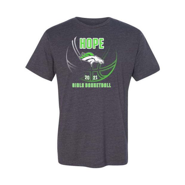 Hope Girls Basketball | Cotton Tee | Multiple Colors Hope Girls Basketball | Cotton Tee | Multiple Colors