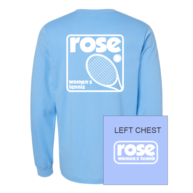 JH Rose Tennis | Retro Logo | Long-Sleeve Cotton Tee