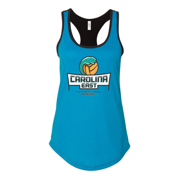Carolina East Beach Volleyball | Colorblocked Racerback Tank Carolina East Beach Volleyball | Colorblocked Racerback Tank