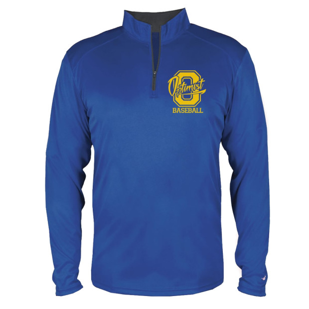 Optimist 1/4 Zip Lightweight Performance Tee | Small Logo