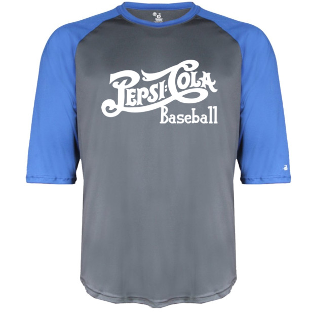 Pepsi Royal/Smoke Raglan Performance Tee