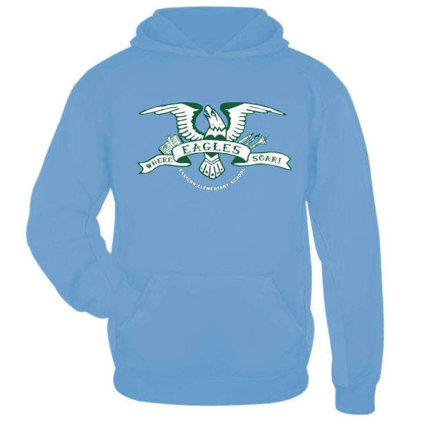 Green Eagle | Eastern Elementary Performance Hoodie | Multiple Colors Green Eagle | Eastern Elementary Performance Hoodie | Multiple Colors