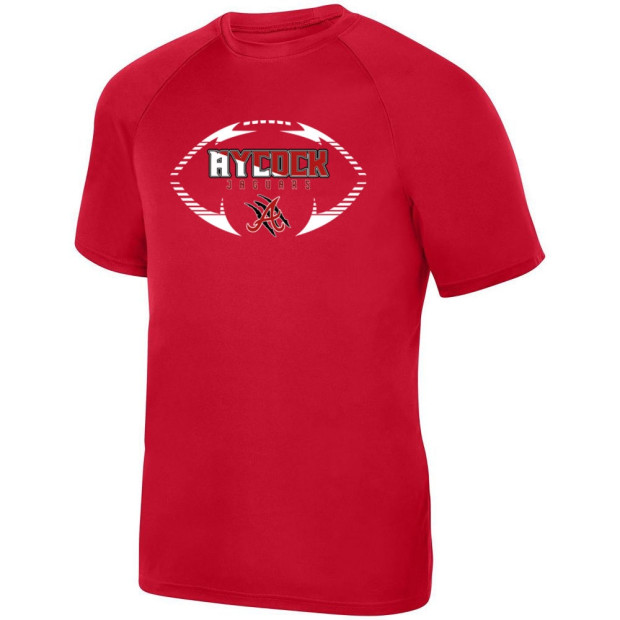 E B Aycock Football Short-Sleeve Performance Tee | Football Logo | Multiple Colors