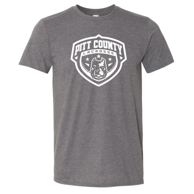 Pitt County Lacrosse Cotton Tee | Shield Logo | Multiple Colors Pitt County Lacrosse Cotton Tee | Shield Logo | Multiple Colors