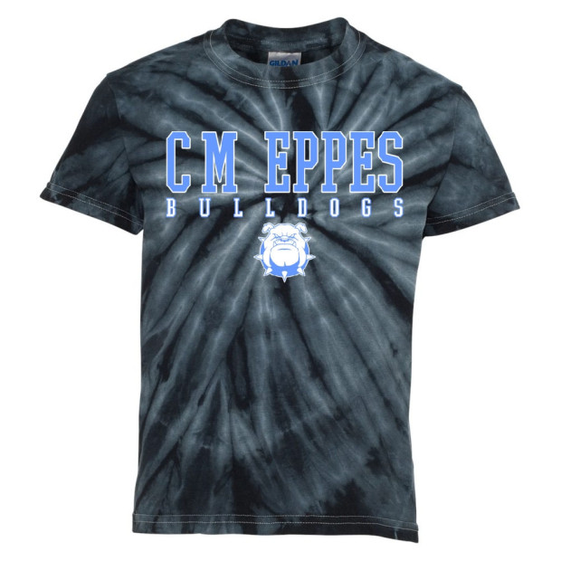 CM Eppes Bulldogs Tie-Dyed Tee | Black CM Eppes Bulldogs Tie-Dyed Tee | Black
