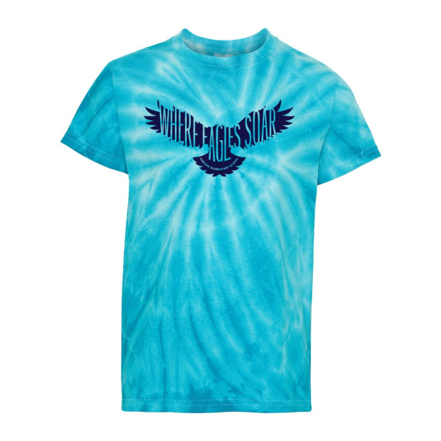 Blue Eagle | Eastern Elementary Tie-Dyed Tee | Royal