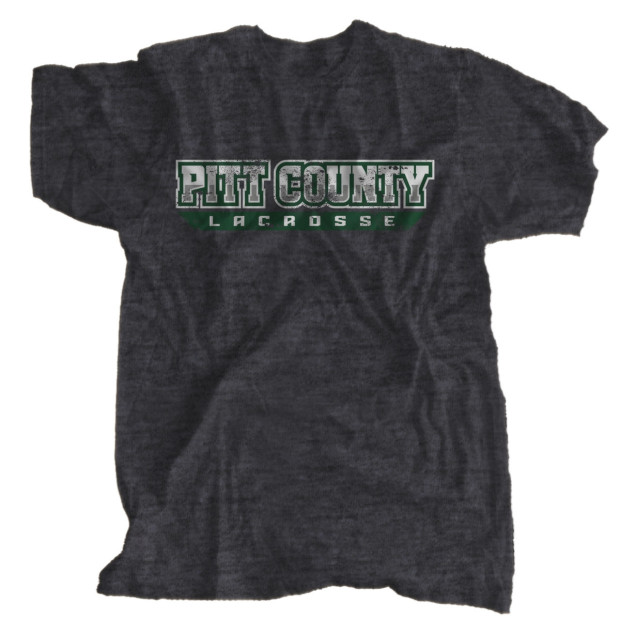 Vintage, Distressed Pitt County Lacrosse T-Shirt | Word Only Logo | Sizes for Whole Family