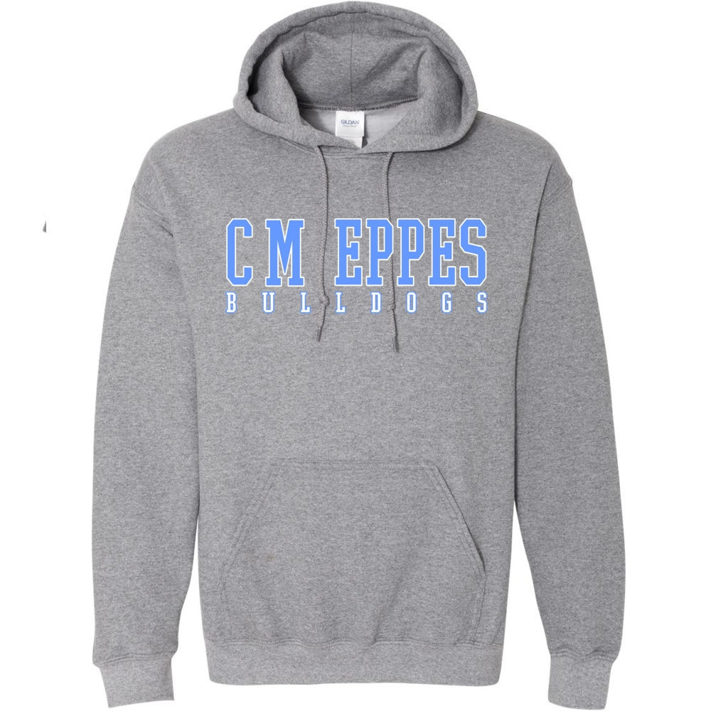 CM Eppes Bulldogs Cotton Hooded Sweatshirt | Words Logo