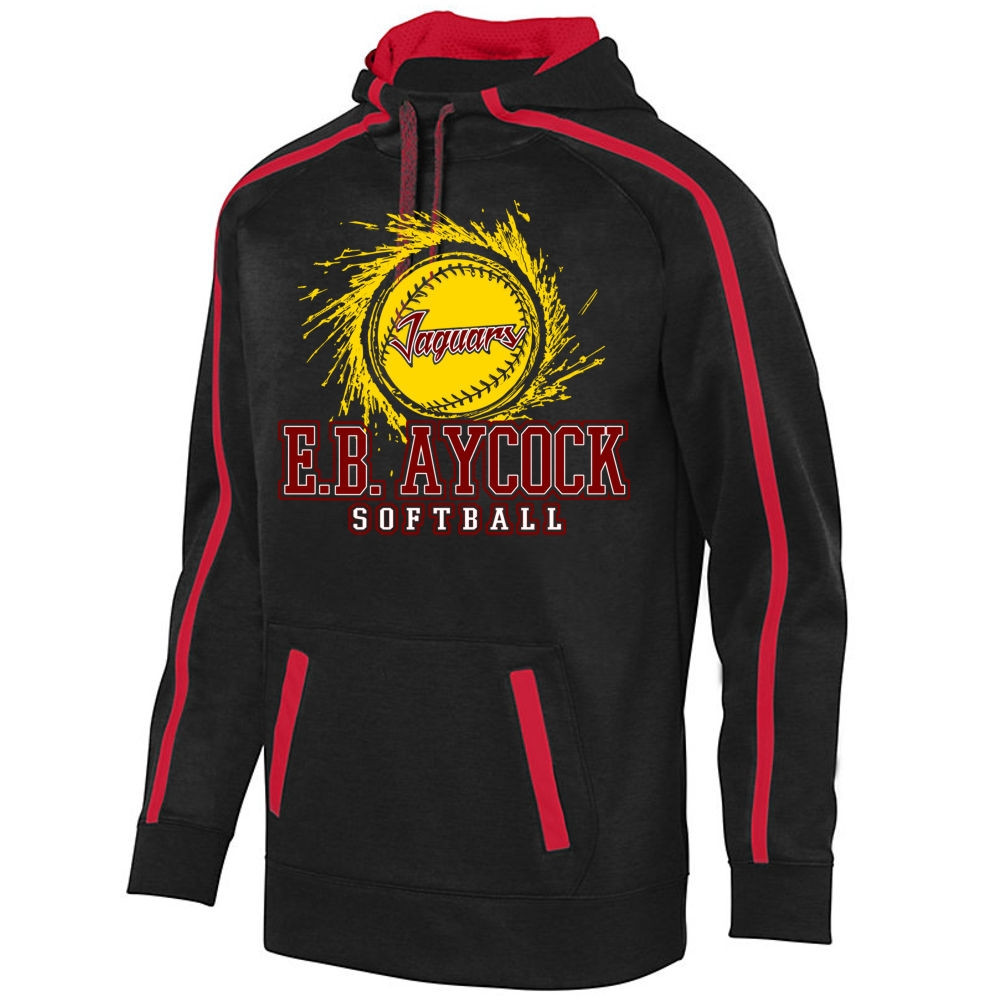 EB Aycock Softball Stoked Tonal Heather Performance Hoodie Softball 