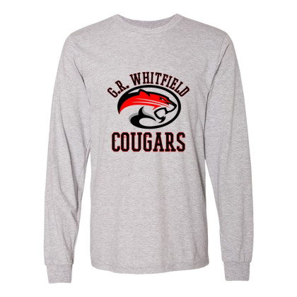 GR Whitfield | Cougar Head Logo | Long-Sleeve Tee | Multiple Colors