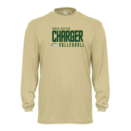 Ayden-Grifton Volleyball | Charger Word Logo | Long-Sleeve Performance Tees