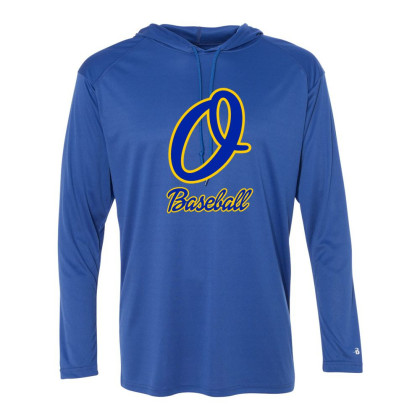 Optimist Baseball | Cursive O Logo | Long-Sleeve Hooded Tee