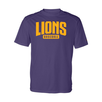 Lions Baseball | Word Arch |  Performance Tee