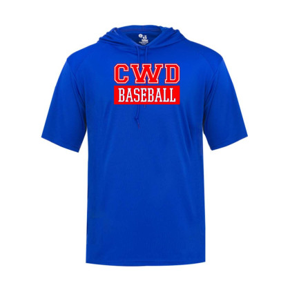 CWD | CWD Baseball Logo | Short-Sleeve Hooded Performance T-Shirt 