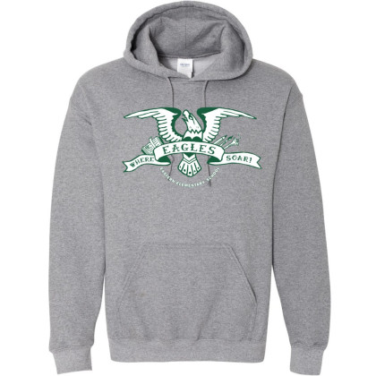 Green Eagle | Eastern Elementary Cotton Hooded Sweatshirt | Multiple Colors