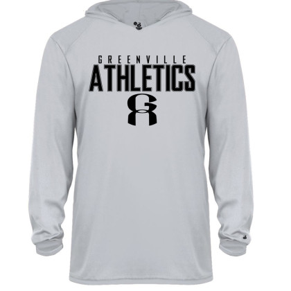 GA Long-Sleeve Hoodie Performance Tee | Word Logo