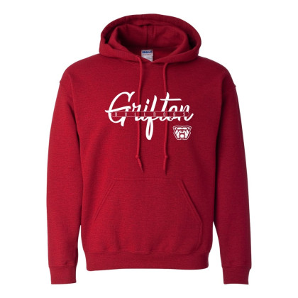 Grifton School | Script  Design | Cotton Hooded Sweatshirt | Multiple Colors