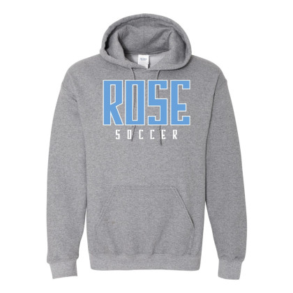 JH Rose Soccer Cotton Hooded Sweatshirt | Word Logo | Multiple Colors