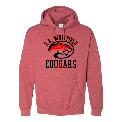GR Whitfield | Cougar Head Logo | Cotton Hooded Sweatshirt | Multiple Colors