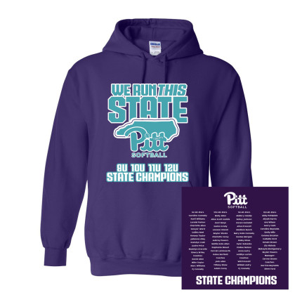 We Run This State | PCGSL 2025 North Carolina Champions | Cotton Hooded Sweatshirt