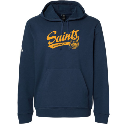 John Paul II | Saints Script | Adidas - Fleece Hooded Sweatshirt