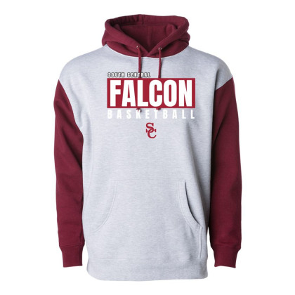South Central Basketball | Falcon Word Logo | Cotton Hooded Sweatshirt