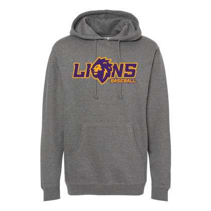 Lions Baseball | Lion Head Logo | Cotton Blend Hoodies