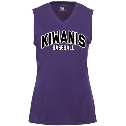 Kiwanis Ladies V Neck Sleeveless Performance Tee