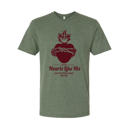 2025-2026 Saint Peter Catholic School | 100% of Proceeds Benefit SPCS | Short-Sleeve Cotton Tee