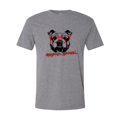 Grifton School | Bulldog Glasses Design |  Cotton Tee | Multiple Colors