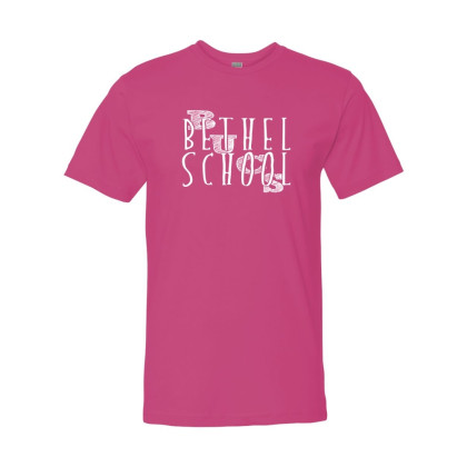 Bethel School | Bethel Bucs Slant Logo | Cotton Tee |  Multiple Colors