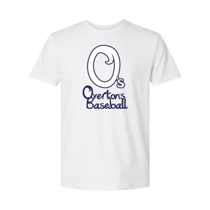 Overton's Baseball | Cursive O Logo | Cotton Tee