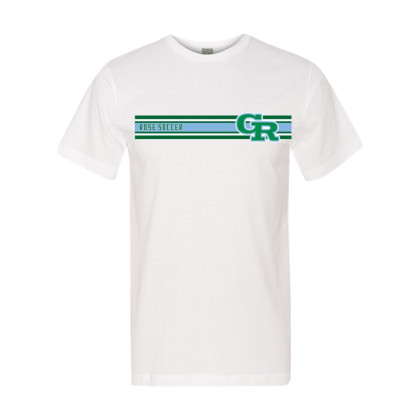 JH Rose Soccer Cotton Tee | GR Retro Stripes Logo | Multiple Colors