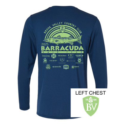 Brook Valley CC Barracuda Swim Team | Long-Sleeve Performance Tee