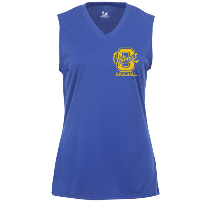Optimist Ladies Sleeveless V-Neck Performance Tee | Small Logo