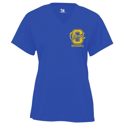 Optimist  Ladies V-Neck Performance Tee | Small Logo