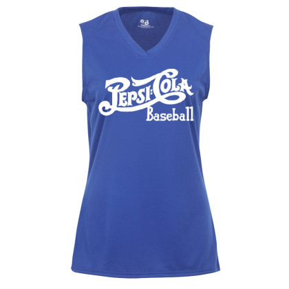 Pepsi Ladies Sleeveless V Neck Performance Tee