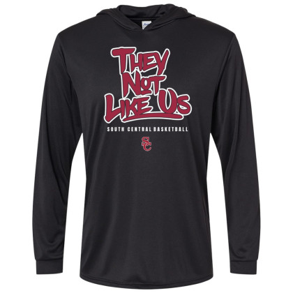 South Central Basketball | Not Like Us Design | Hooded Performance Tee