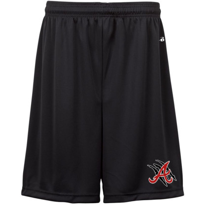 E B Aycock Football Badger Black Solid Shorts