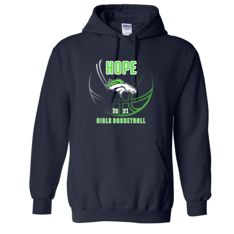 Hope Girls Basketball | Cotton Hooded Sweatshirt | Multiple Colors