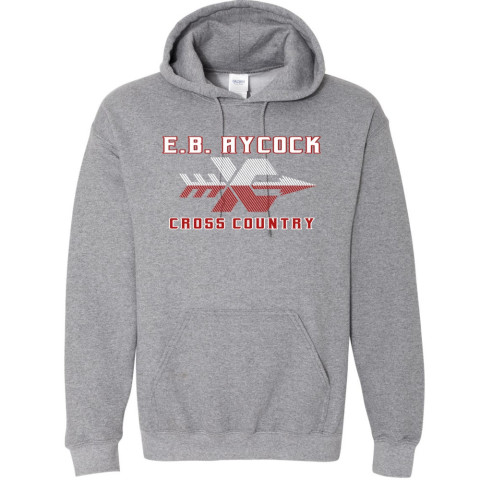 EB Aycock Cross Country Cotton Hooded Sweatshirt | XC Logo