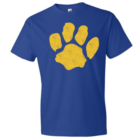 Sugg Bundy Elementary Cotton Tee | Distressed Paw Logo | Multiple Colors