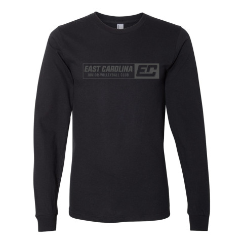 ECJVC | Black Logo | Long-Sleeve Cotton T-Shirt