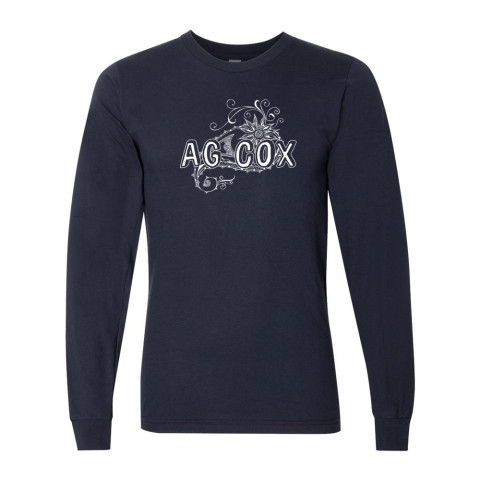 AG Cox Middle | Long-Sleeve Cotton Tee | Swirl Design