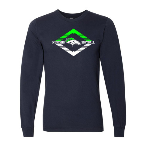Hope Softball Long-Sleeve Cotton Tee| Diamond Design
