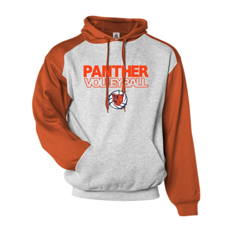 North Pitt Volleyball | Word Logo | Adult Athletic Fleece Sport Hood