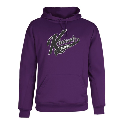 Kiwanis Baseball | Script Logo | Performance Hoodie | Purple