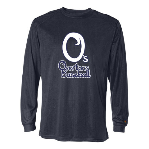 Overtons Baseball | Cursive O Logo | Long-Sleeve Performance Tee